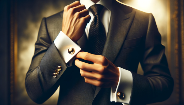 Moda London Gold Cufflinks: Unmatched Elegance"  Meta Description: "Refine your suit with Moda London's gold cufflinks. Pure elegance.
