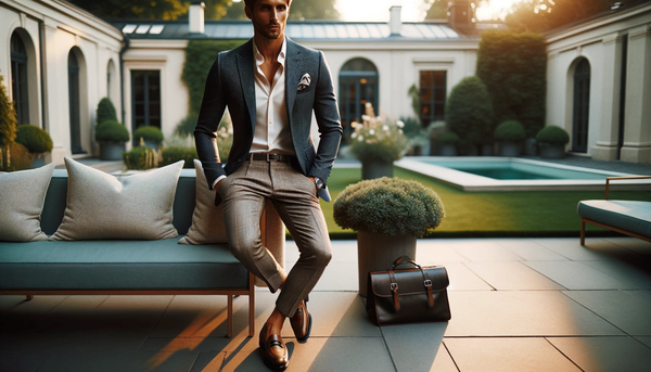 Moda London's peak of style: a businessman in a luxury setting.
