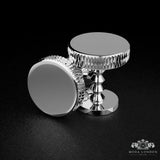 Elegant Silver Cufflinks for Ushers - Custom-Engraved, Distinctive Wedding Accessory - Moda London
