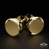 Personalised Gold Wedding Cufflinks - Exclusive Design for Groom & Groomsmen - Moda London
