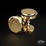Personalised Gold Cufflinks for Best Man & Groomsmen - Custom Wedding Accessory Excellence - Moda London