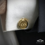 Moda London's Personalized Groom Cufflinks with Custom Date Engraving - Perfect Wedding Accessory