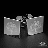 Luxury Silver Groom & Groomsmen Cufflinks - Engraved Wedding Day Keepsake - Moda London