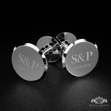 Premium Silver Cufflinks for Father of the Bride & Groom - Personalised Wedding Elegance - Moda London