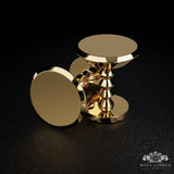 Custom Gold Cufflinks Set for Best Man & Groomsmen - Personalised Wedding Accessory - Moda London