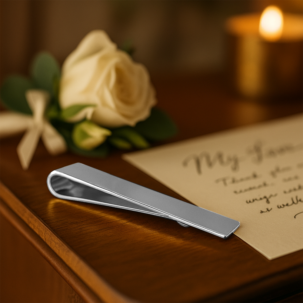 Silver Tie Clip